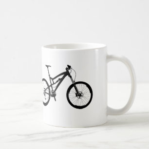 Mountainbike - Schwarzes auf Weiß Kaffeetasse