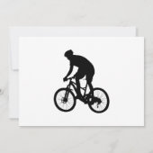 Mountainbike-Silhouette Einladung (Rückseite)