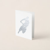 Mountainbike-Silhouette Folienkarte (Vorderseite)