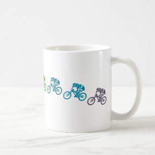 Mountainbike-Sprung Kaffeetasse