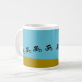 Mountainbike-Sprungbecher Kaffeetasse (Vorderseite Links)