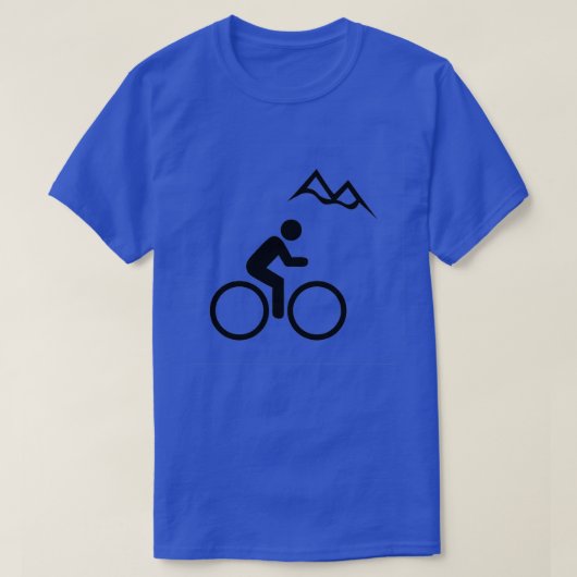 Mountainbike-Symbol T-Shirt (Design vorne)
