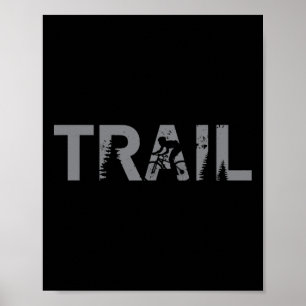 Mountainbike-Trailfahren Mountainbiken Mtb Radfahr Poster