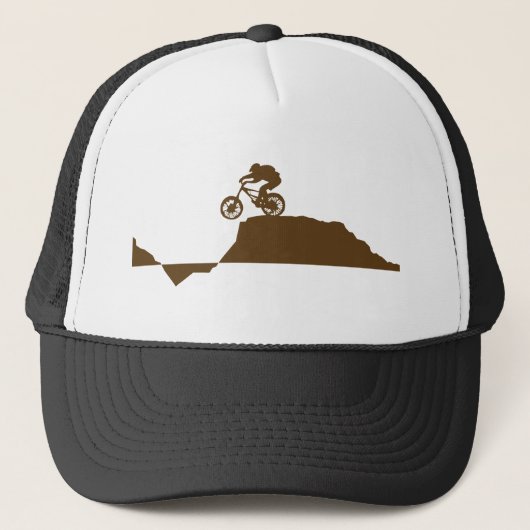 Mountainbike Truckerkappe (Vorderseite)
