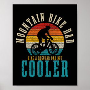 Mountainbike-Vater Lustig Vintage Mtb Downhill-Fah Poster