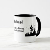Mountainbike-Vater Tasse (VorderseiteRechts)