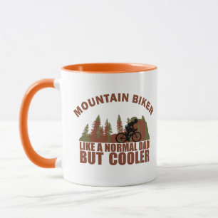 Mountainbike-Vater vintage Tasse