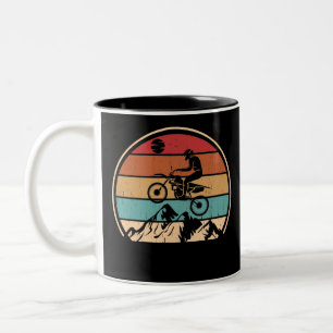 Mountainbike Vintag MTB Downhill Biking Rad Zweifarbige Tasse