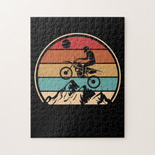 Mountainbike Vintage MTB Downhill-Fahren Radfahren Puzzle