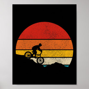 Mountainbike Vintage Retro Downhill Biking Mtb Bi Poster