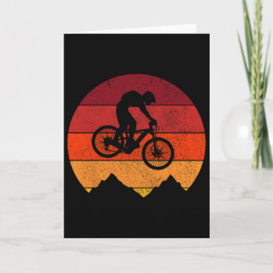 Mountainbike Vintage Retro Mtb Downhill Fahrradfah Karte