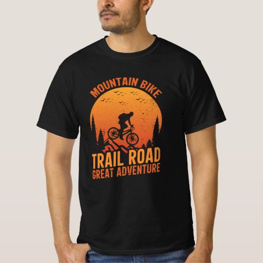 Mountainbike-Wanderweg Grosses Erlebnis T-Shirt (Vorderseite)