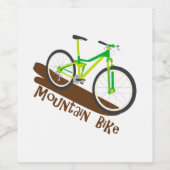 Mountainbike Weinetikett (Einzelnes Label)