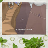 Mountainbike-Ziegen-Handtuch Geschirrtuch (Gefaltet)