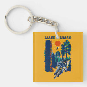 Mountainbike-Zitat lustiges Geschenk für Biker Schlüsselanhänger