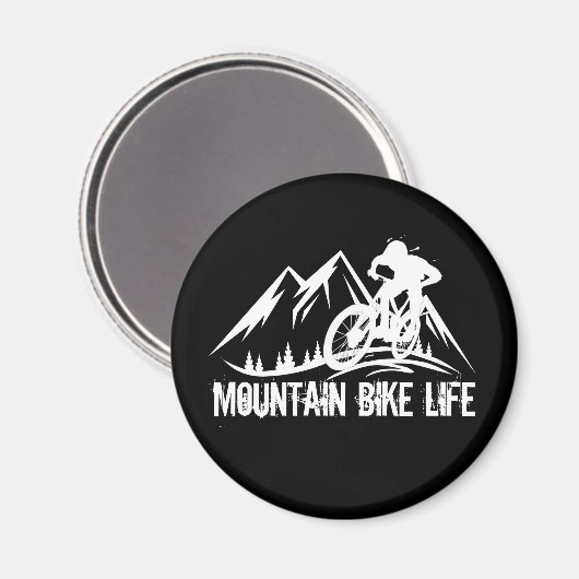 Mountainbikeabfahrt Magnet (Vorderseite/Rückseite)