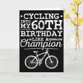 Mountainbiken 60. Geburtstag Männer Mtb Karte (Gelbe Blume)