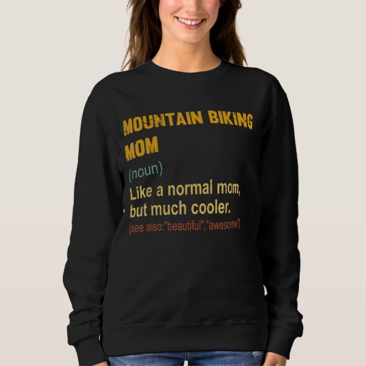 Mountainbiken Definition Bergbiken Sweatshirt (Vorderseite)
