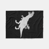 Mountainbiken Downhill-Fahrrad Cyclist T-Rex Radfa Fleecedecke (Vorderseite (Horizontal))