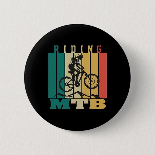 Mountainbiken Es wird nie einfacher Downhill-Moun Button (Vorderseite)