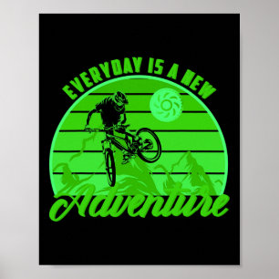 Mountainbiken Es wird nie einfacher Downhill Moun Poster