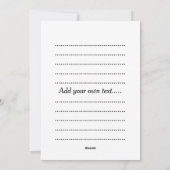 Mountainbiken Feiertagskarte (Rückseite)