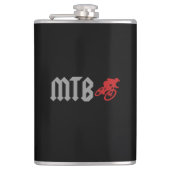 Mountainbiken Flachmann (Vorderseite)