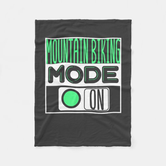Mountainbiken Fleecedecke (Vorderseite)