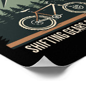 Mountainbiken: Gänge schalten und Ängste überwinde Poster (Ecke)