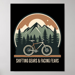 Mountainbiken: Gänge schalten und Ängste überwinde Poster