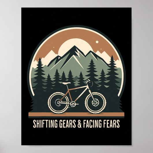Mountainbiken: Gänge schalten und Ängste überwinde Poster (Vorne)