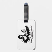 Mountainbiken Gute Zeit Inspiration Zitat Gepäckanhänger (Rückseite vertikal)