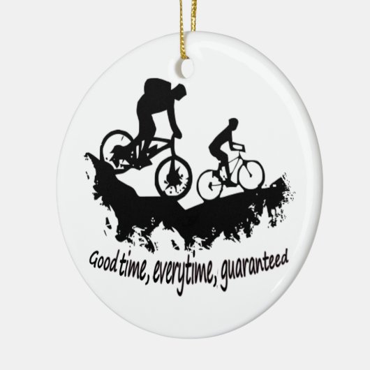 Mountainbiken Gute Zeit Inspiration Zitat Keramikornament (Links)
