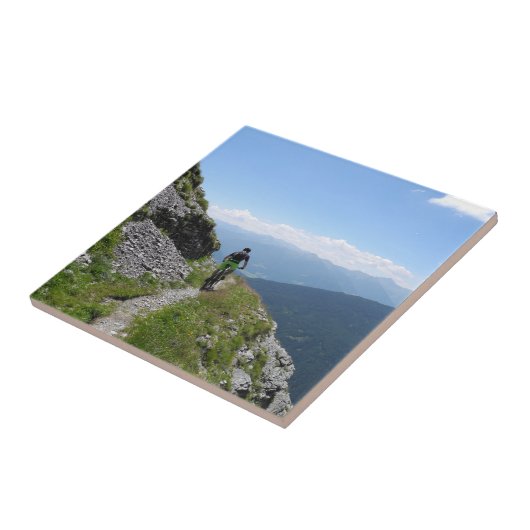 Mountainbiken im Grünen Fliese (Seite)