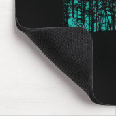 Mountainbiken im Wald Mousepad (Ecke)