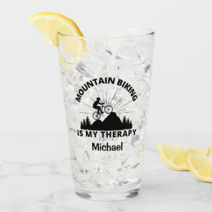 Mountainbiken ist meine Therapie Glas