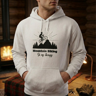 Mountainbiken ist meine Therapie Hoodie