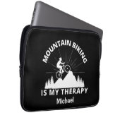 Mountainbiken ist meine Therapie Laptopschutzhülle (Vorne Rechts)
