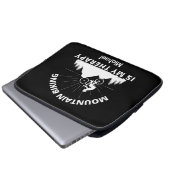Mountainbiken ist meine Therapie Laptopschutzhülle (Vorne Knopf)