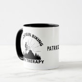 Mountainbiken ist meine Therapie Tasse (Vorderseite Links)