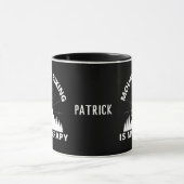 Mountainbiken ist meine Therapie Tasse (Zentrum)