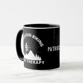 Mountainbiken ist meine Therapie Tasse (Vorderseite Links)