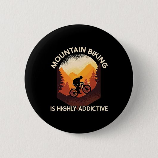 Mountainbiken ist sehr ansprechend button (Vorderseite)