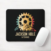Mountainbiken Jackson Hole Wyoming Mousepad (Mit Mouse)