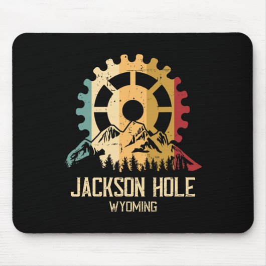 Mountainbiken Jackson Hole Wyoming Mousepad (Vorne)