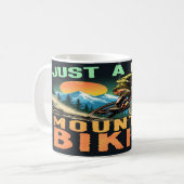 Mountainbiken Kaffeetasse (Vorderseite Links)