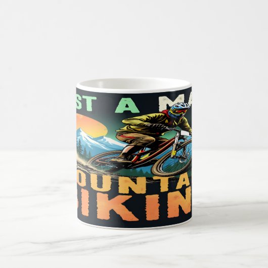 Mountainbiken Kaffeetasse (Mittel)