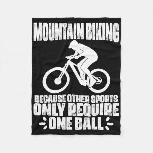 Mountainbiken Lustige Sportradfahrer _1 Fleecedecke