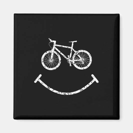 Mountainbiken lustiger Biker  Magnet (Vorne)