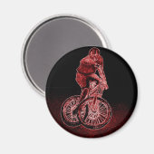 Mountainbiken Magnet (Vorderseite/Rückseite)
